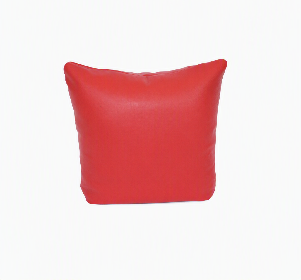 Red Leather Pillow